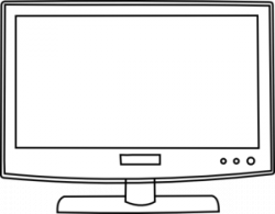 Television Outline Clipart