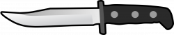 Clipart - Simple Flat Knife Side View
