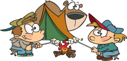 Cartoon Campfire | Free coloring pages - Clip Art Library