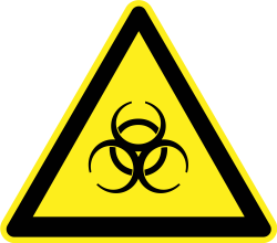 OnlineLabels Clip Art - Biological Hazard Warning Sign