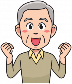 OnlineLabels Clip Art - Grandfather - Full Of Energy