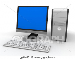 Stock Illustration - Personal computer. Clipart gg54486118 ...
