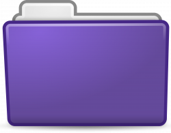 Clipart - Violet Folder Icon