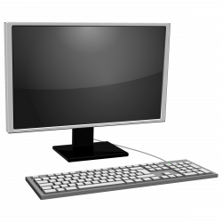 monitor gray with keyboard Icons PNG - Free PNG and Icons Downloads