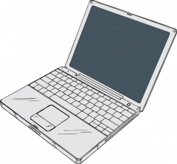 Open Laptop Clip Art at Clker.com - vector clip art online, royalty ...
