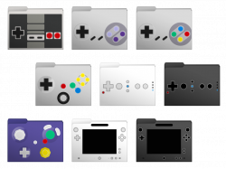 Nintendo Controllers Set Computer Folder Icons by soraxcloud ...