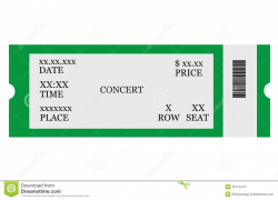 Download Blank Concert Ticket Clipart Clipart Suggest ...