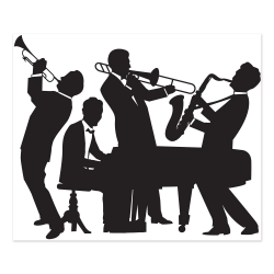 Great 20's Jazz Band Insta-Mural (Pack of 6) | 1920's ...
