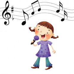 Singing Scale - The little girl singing 567*567 transprent Png Free ...