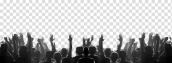 Concert, silhouette of crowd illustration transparent ...
