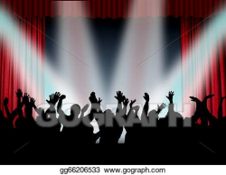 Clip Art - Crowd in concert. Stock Illustration gg66206533 ...