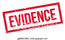 Clipart - Evidence rubber stamp. Stock Illustration ...