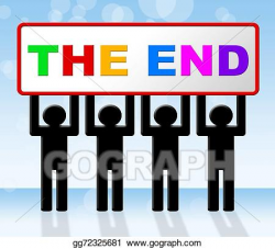 Clipart - The end means final expiration and conclusion ...