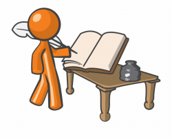 Write Writing Conclusion Clipart - Author Clipart {#773692 ...