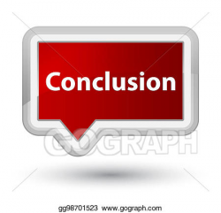 Stock Illustration - Conclusion prime red banner button ...