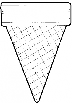 Ice cream cone clip art black and white – Gclipart.com
