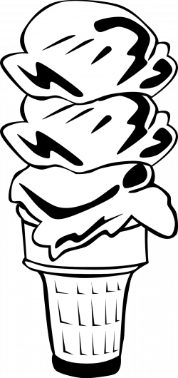 Ice Cream Cone Clip Art Black And White | Clipart Panda - Free ...