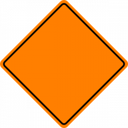 Orange Construction Sign Clip Art at Clker.com - vector clip art ...