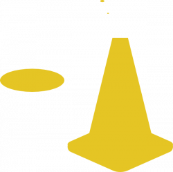 Yellow Traffic Cone Clip Art at Clker.com - vector clip art online ...