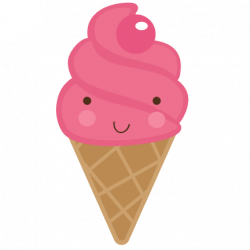 Cute Ice Cream Cone SVG. | Printables | Ice cream clipart ...