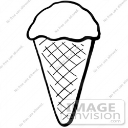 Icecream Cone Drawing at GetDrawings.com | Free for personal ...