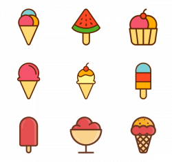 25 summertime ice cream icon packs - Vector icon packs - SVG, PSD ...