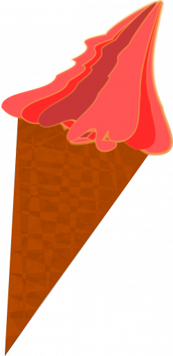Clipart - Wild-Berry Ice Cream Cone