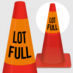 Traffic Cone Collars: Cone Collar Parking Signs