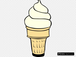 Vanilla Soft Serve Ice Cream Cone Clip art, Icon and SVG ...