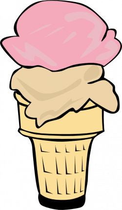 Fast Food Desserts Ice Cream Cone Double Clipart | i2Clipart ...