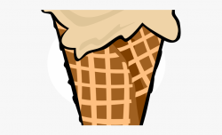 Waffle Cone Clipart Black And White - 3 Scoop Ice Cream ...