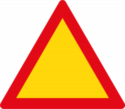 Yellow Warning Triangle - Clip Art Library