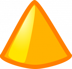 Triangle,Yellow,Cone Clipart - Royalty Free SVG ...