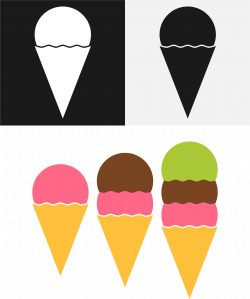 Clipart - Ice Cream Cones (#5)