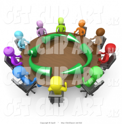 3d Clip Art of a Group of a Diverse and Colorful Group of ...