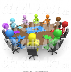3d Clip Art of a Group of Different Colored and Diverse ...