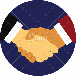 Hand Shake Isolated Icon - Photos by Canva