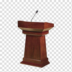 Brown wooden stand, Podium Public speaking Furniture, Podium ...