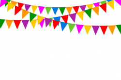 Party flags with confetti. Celebration Background. » Clipart ...