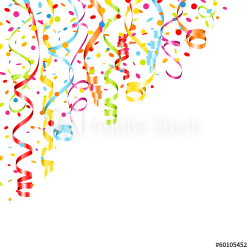 Streamers & Confetti Corner - Buy this stock vector and ...