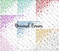 Diamond Corners Clipart #corners#confetti#diamond#variety ...