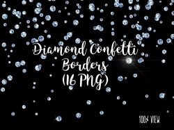 Diamond Confetti Overlays, Diamond Transparent PNG files ...