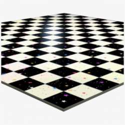 confetti #tilefloor #fnaf - Black And White Checkered Floor ...