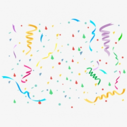 Confetti Clipart Large - Transparent Background Birthday ...