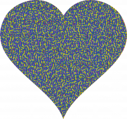 Clipart - Colorful Confetti Heart 8
