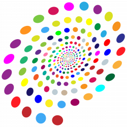 Clipart - Multicolored Circles Vortex