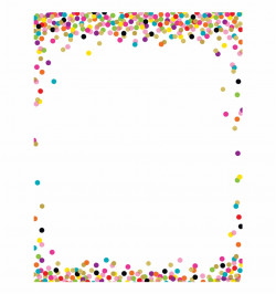 Confetti Blank Chart - Confetti Border Transparent ...