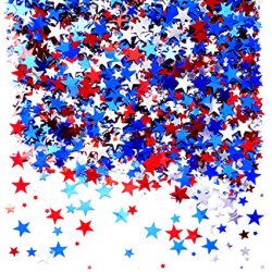 Independence National Day Patriotic Party Confetti - Twinkle Stars Metallic  Table Scatter Confetti Sequins 4th of July Presidents Day Birthday Party ...