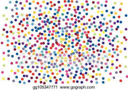 EPS Vector - Background with colorful glitter, confetti ...