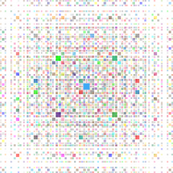 Clipart - Colorful Square Fractal